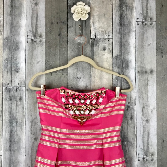 Lilly Pulitzer Sami-Ryan Dress Hotty Pink Sz 2 EUC - Picture 3 of 8